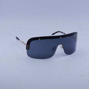Missoni MIS 0185/S 0807 IR Sunglasses Black/Gold Shield Frame, Grey Lenses